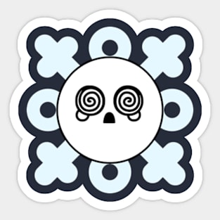 Snowflakes With Faces - Overwhelmed Sticker